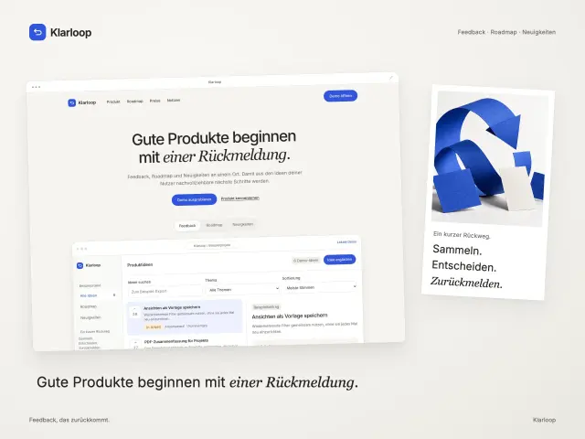 Website artwork for Klarloop