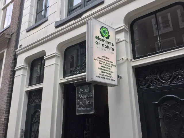 A pub entrance on a city street